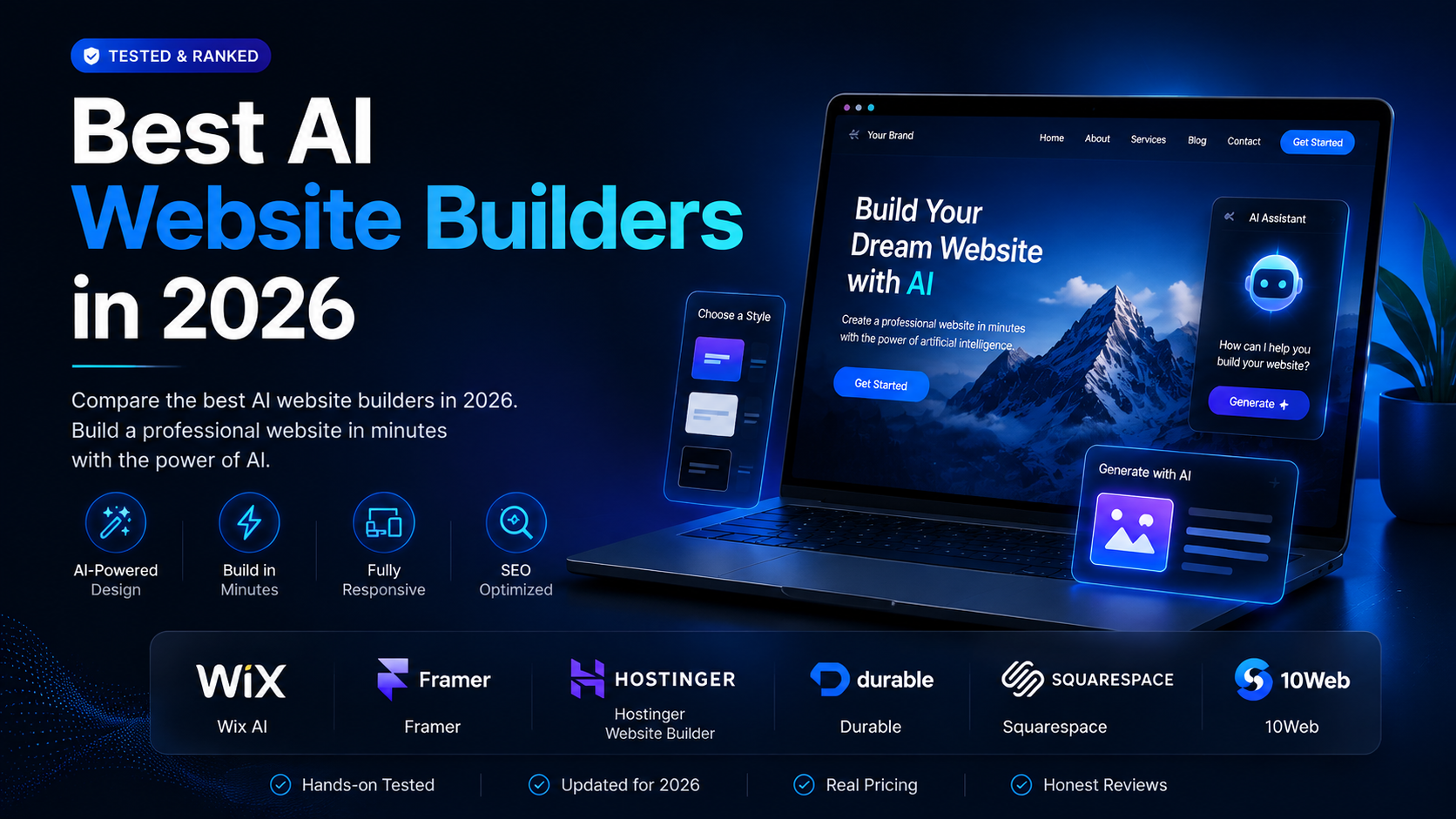 Best AI Website Builders in 2026 (Tested & Ranked)