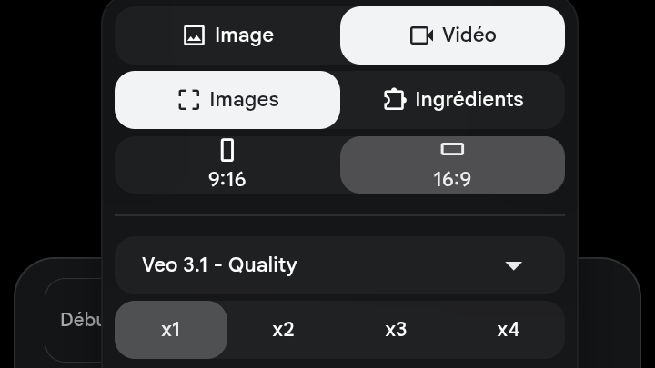 Google Flow AI video and image controls formats