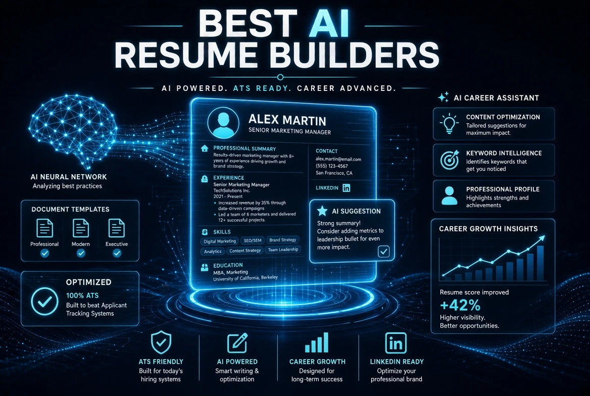 Comparison of the best AI resume builders in 2026