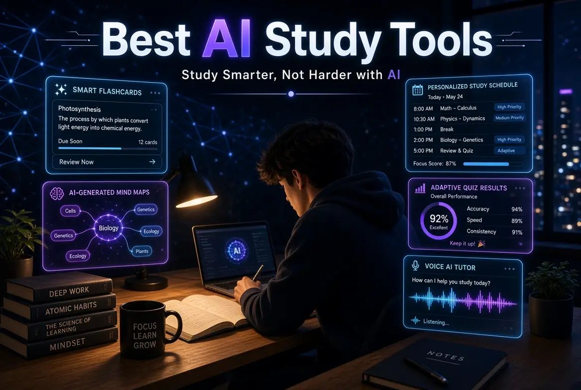 Comparison of the best AI study tools for students in 2026