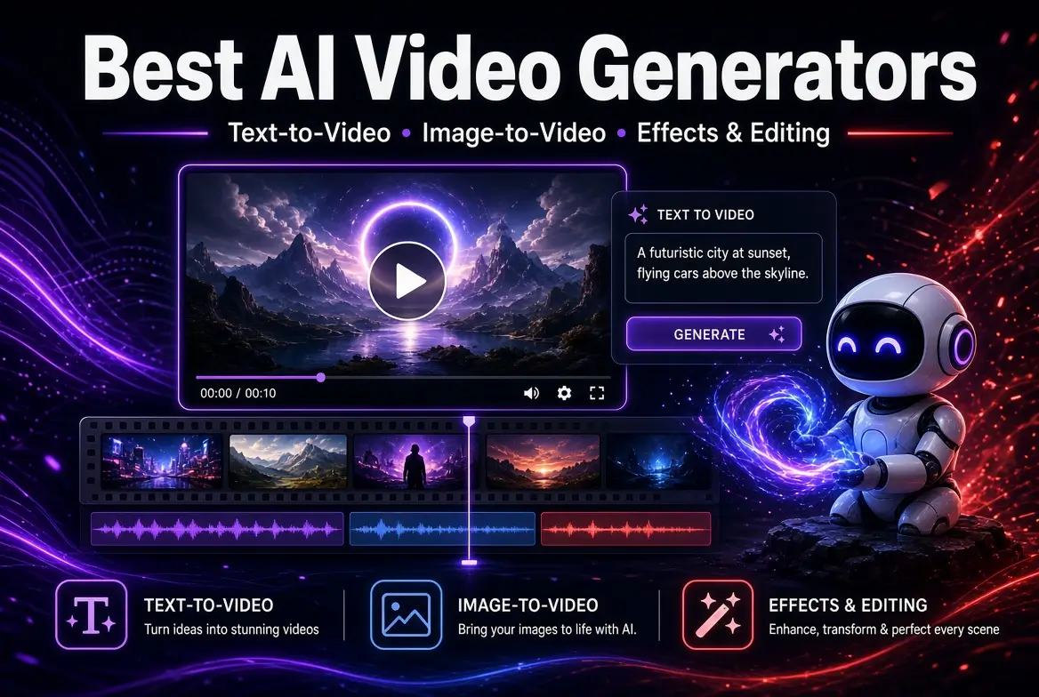 Comparison of the best AI video generators in 2026